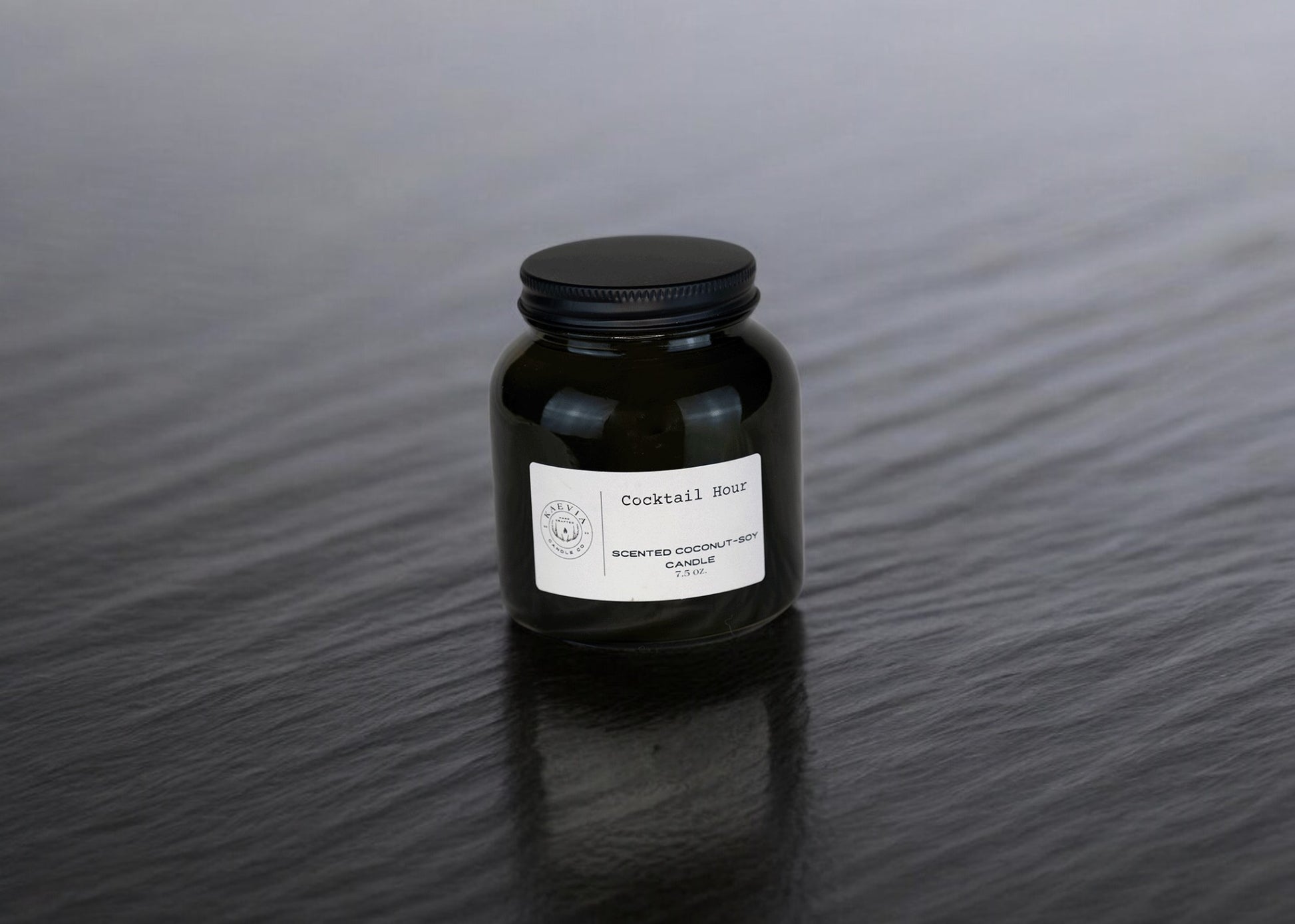Apothecary Candle – 7.5 oz soy candle in green glass with cotton wick"