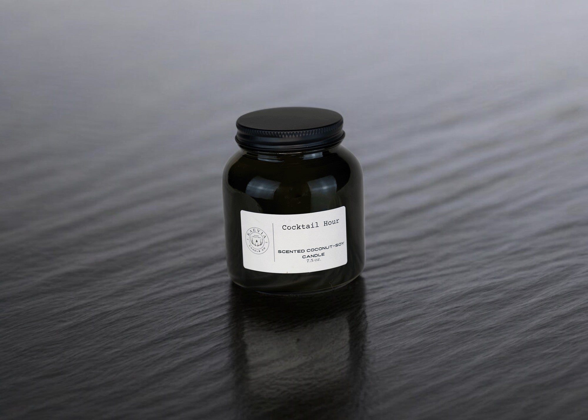 Apothecary Candle – 7.5 oz soy candle in green glass with cotton wick&quot;