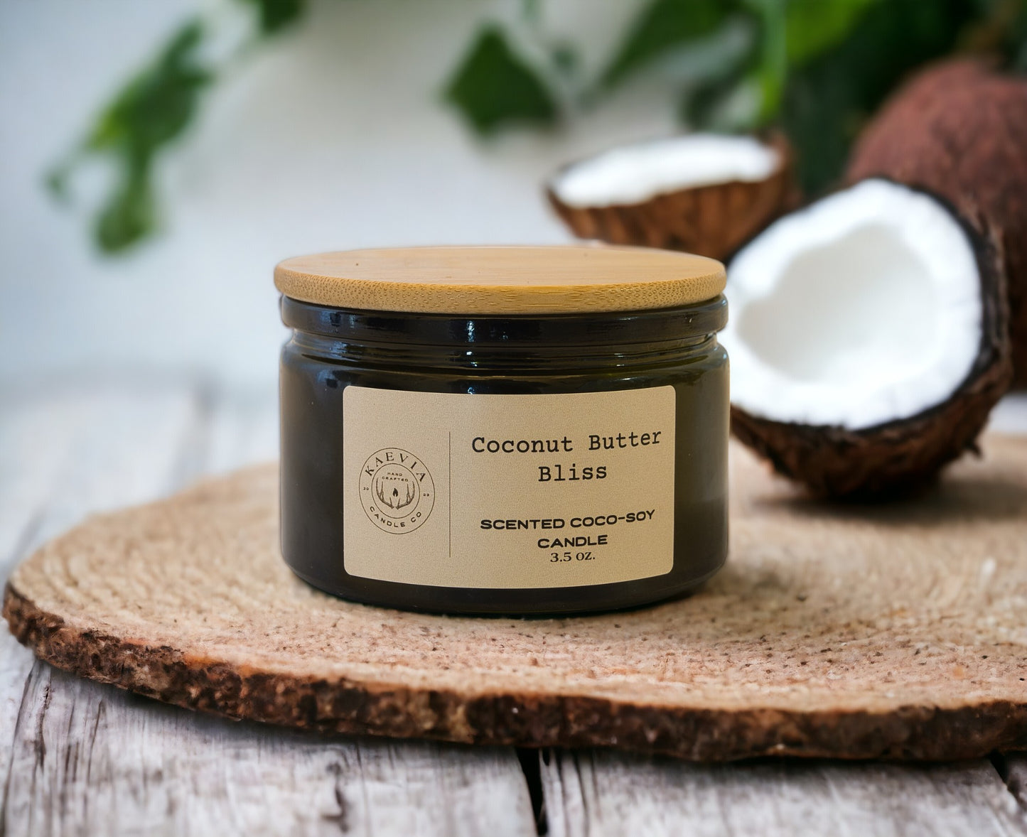 Fawn coco-soy candle in matte white glass jar