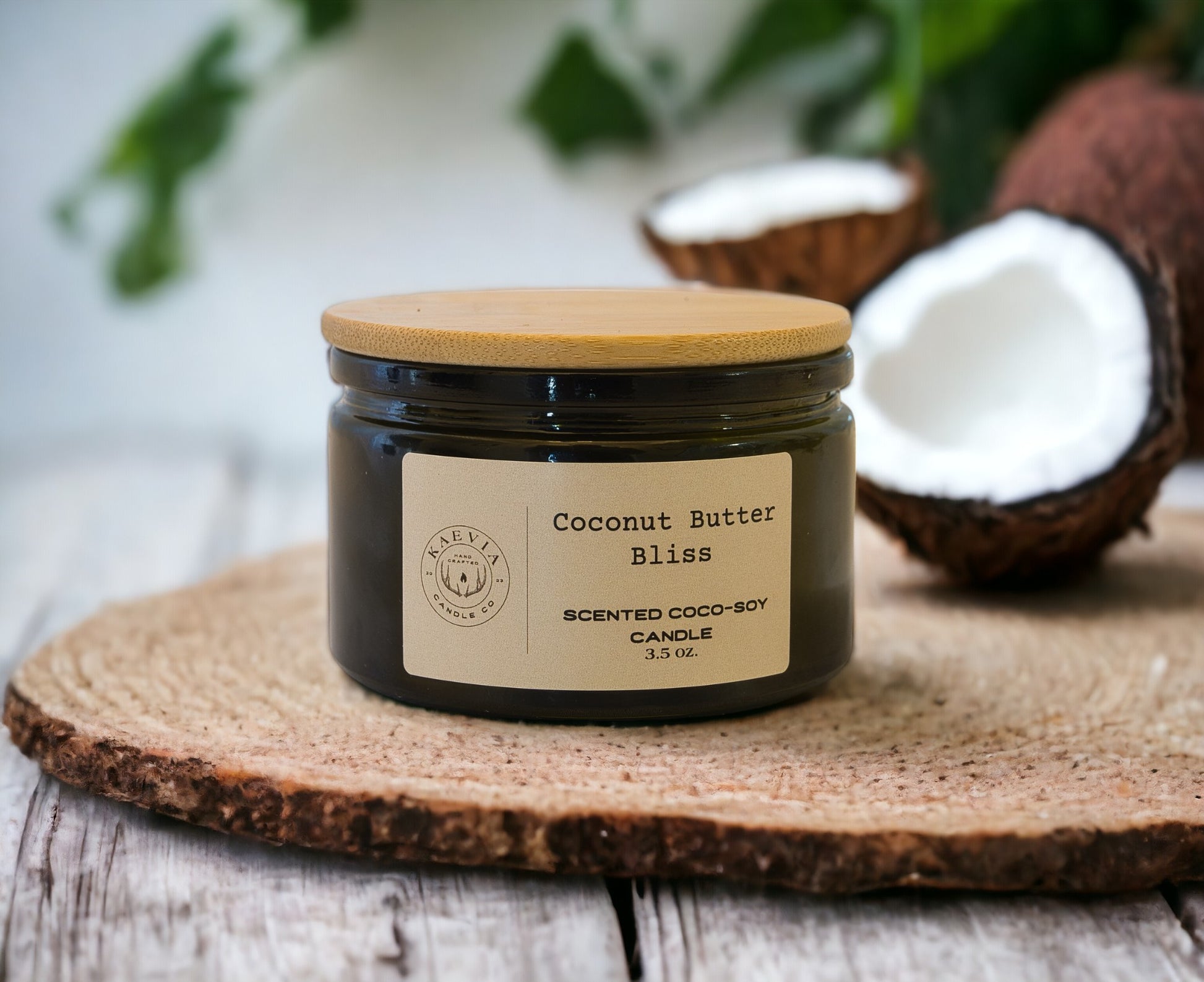 Fawn coco-soy candle in matte white glass jar